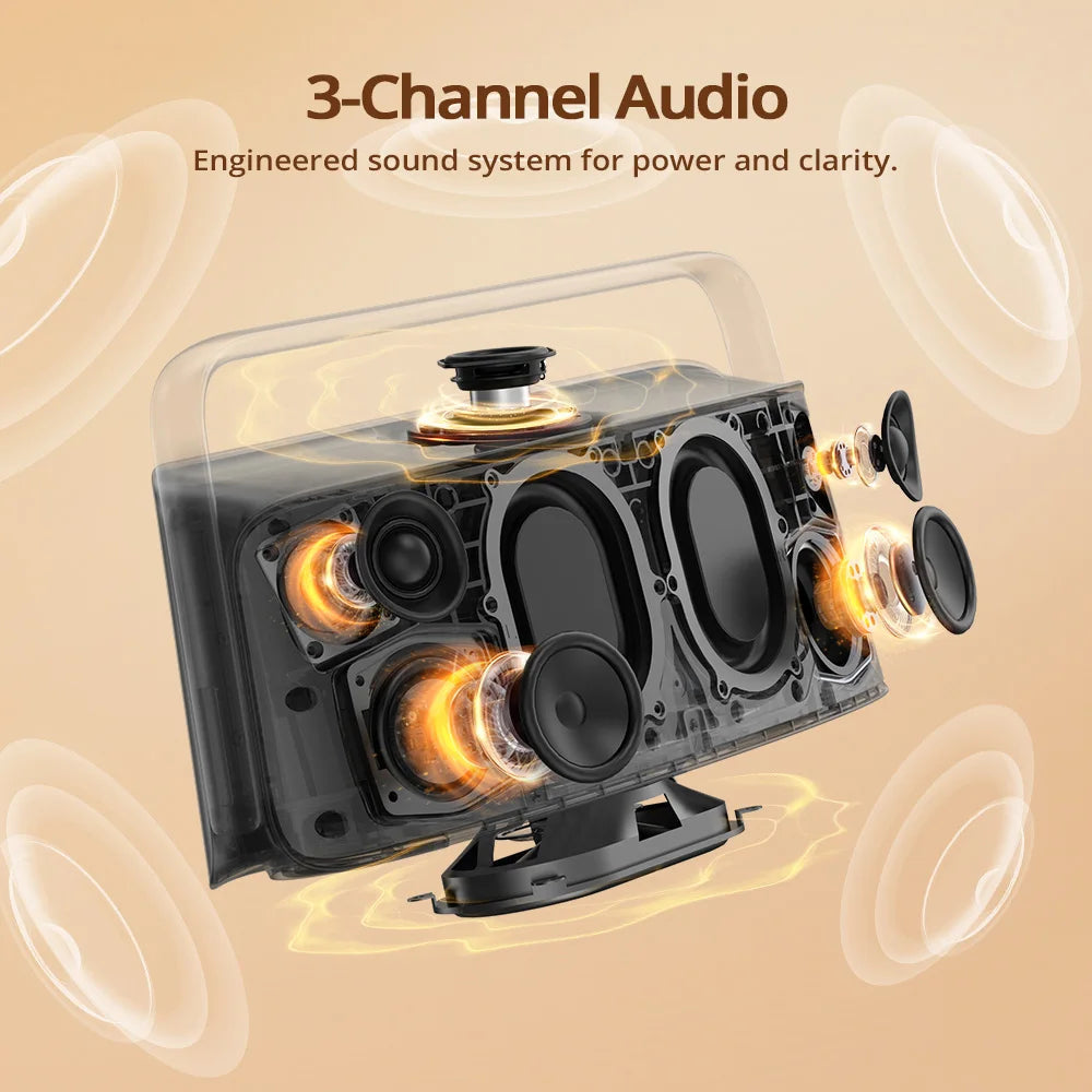 Tronsmart Fiitune X30 Bluetooth Speaker - 80W Hi-Res Audio optoeletronics