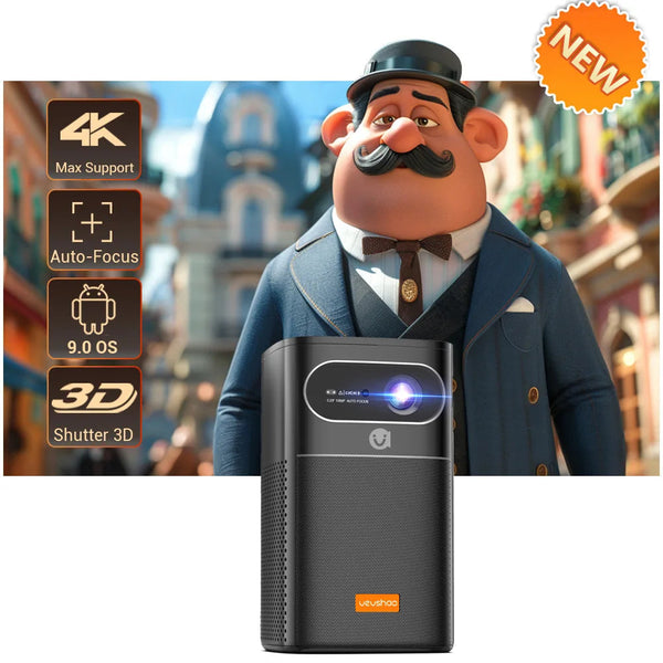 Vevshao V30 DLP Projector - 400 ANSI Android Smart