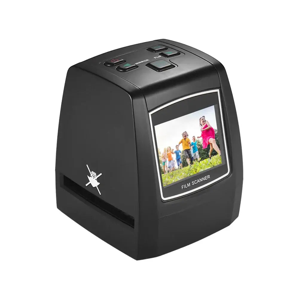  14MP and 22MP Film Scanner for 35mm and Slide Conversion with control buttons and screen