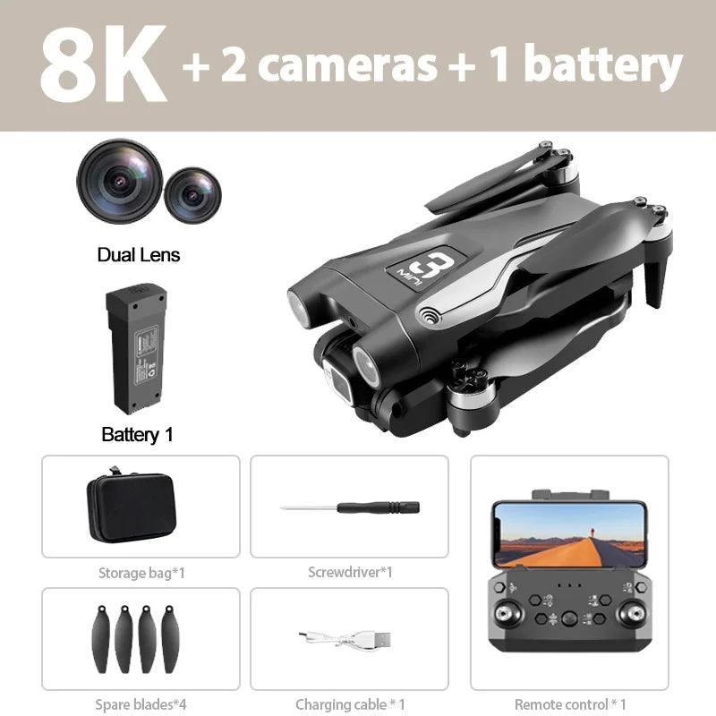 Lenovo Z908 Pro Max 4K GPS Drone with 3-Sided Obstacle Avoidance optoeletronics