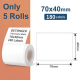 DETONGER DP30S Thermal Label Printer - Bluetooth 28-80mm optoeletronics