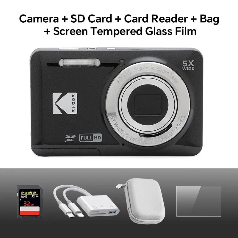 Kodak PIXPRO FZ55 16MP Compact Camera with 5x Zoom Gift Kit optoeletronics