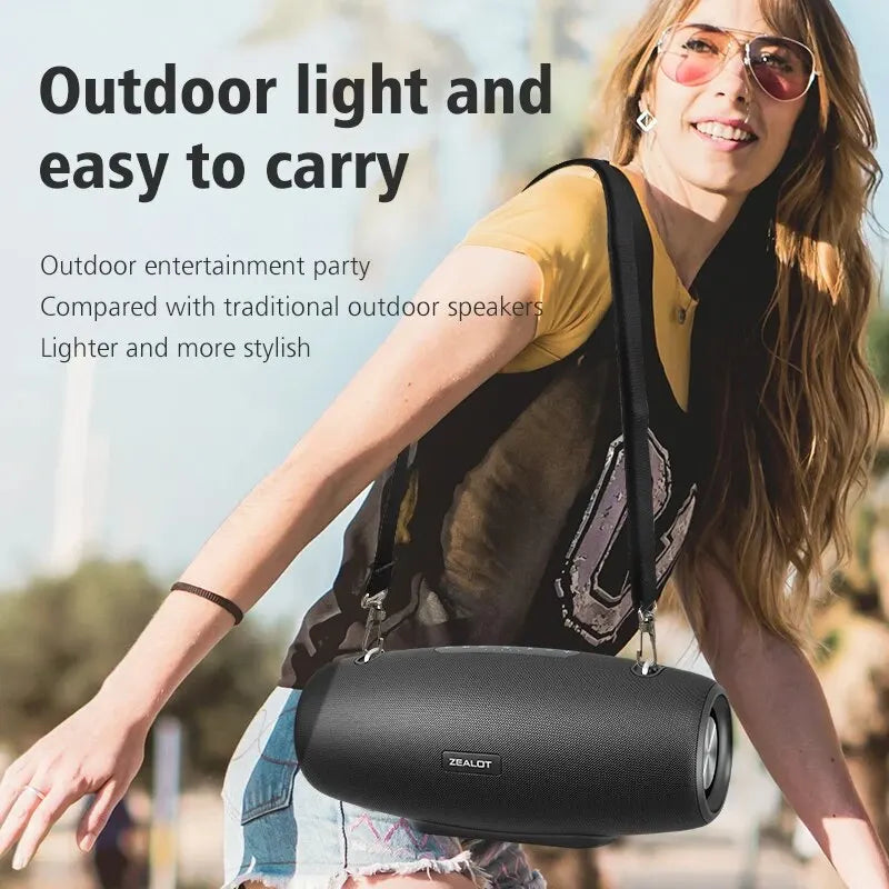 ZEALOT S67 60W Bluetooth Speaker - 14400mAh Waterproof Outdoor Audio optoeletronics