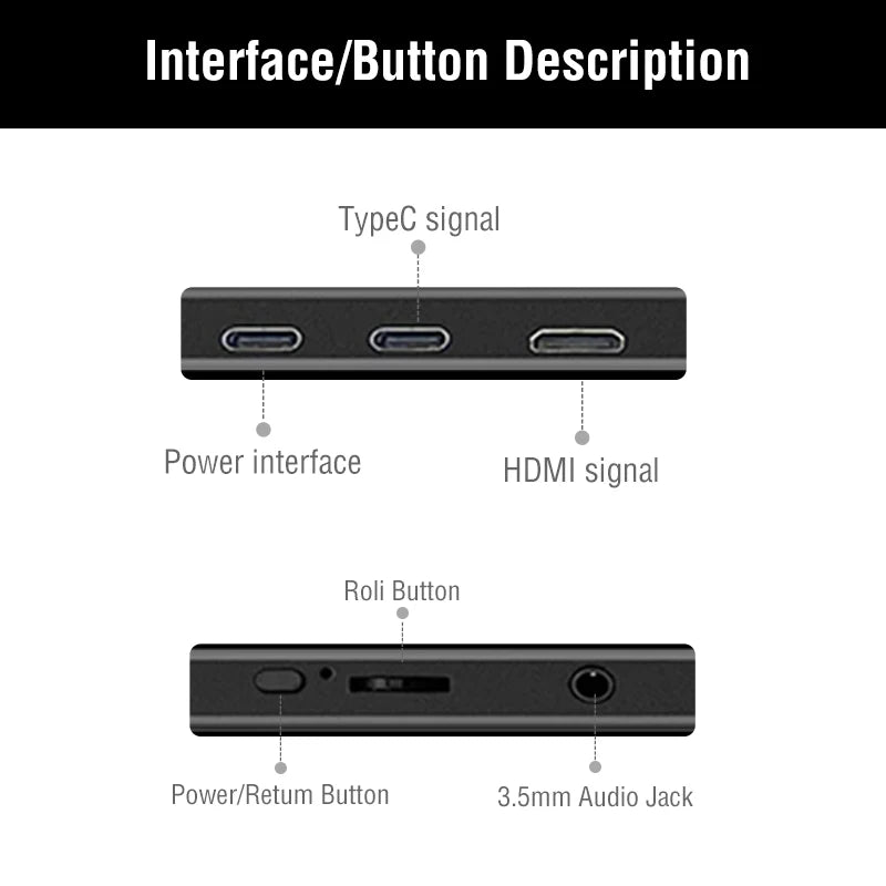 14-Inch Portable Touch Monitor - 1080P Gaming and Laptop Display optoeletronics