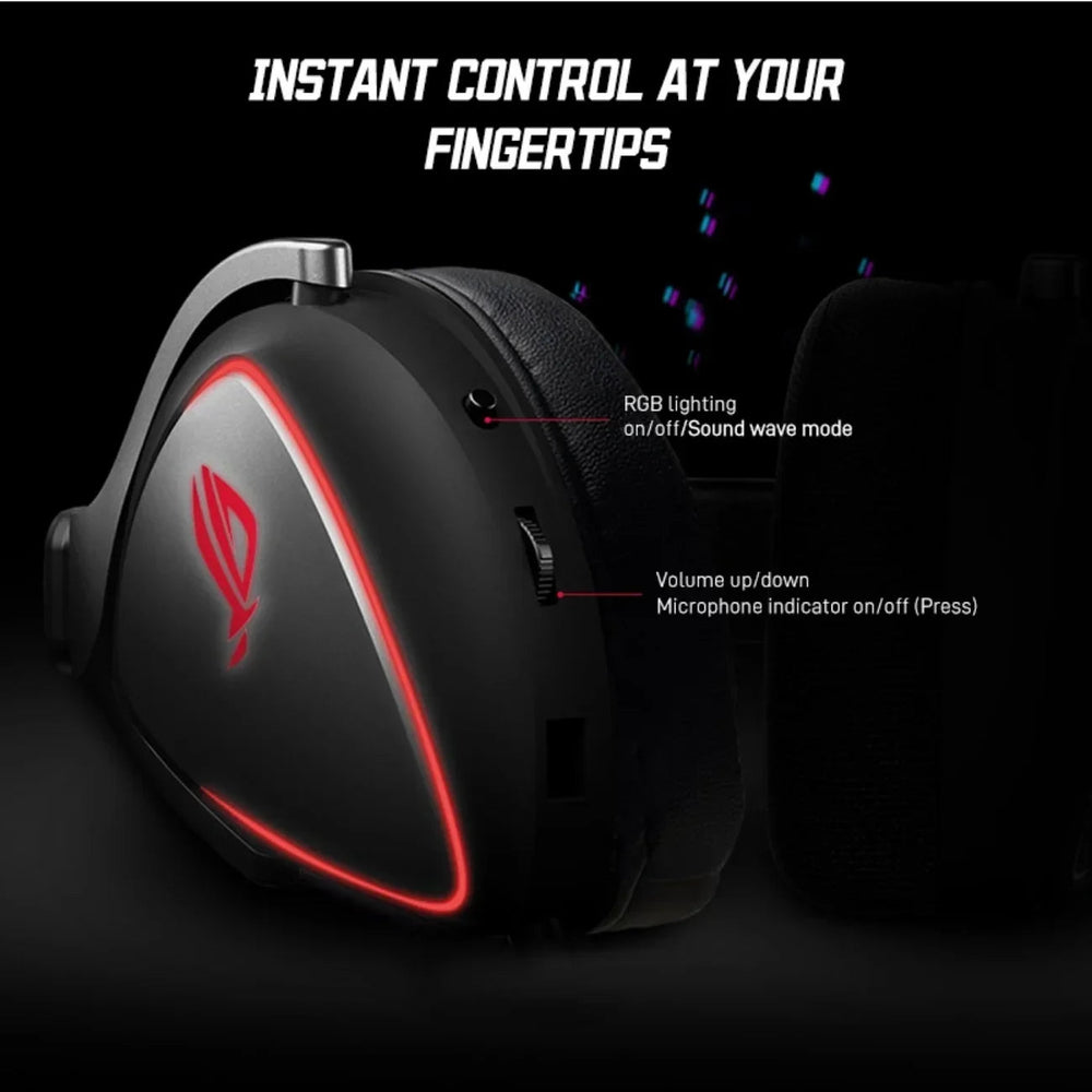 ASUS ROG Delta RGB Gaming Headset - Virtual 7.1 Audio optoeletronics