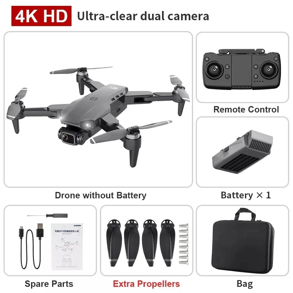 L900 Pro 4K GPS Drone with Brushless Motors and 1.2KM Range optoeletronics