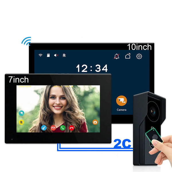 ANJIELO 2-Wire 1080P Video Intercom Doorbell System