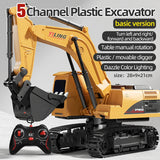 Alloy RC Excavator - Lights and Sound Engineering Vehicle optoeletronics