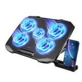 COOLCOLD Laptop Cooling Pad with 5 Quiet Fans and Phone Holder optoeletronics