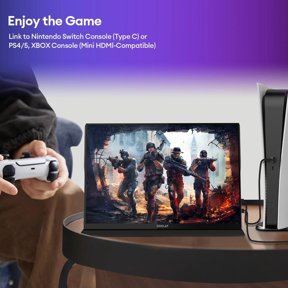 ZEUSLAP 16-Inch 2.5K Touch Portable Monitor - 144Hz IPS Display optoeletronics