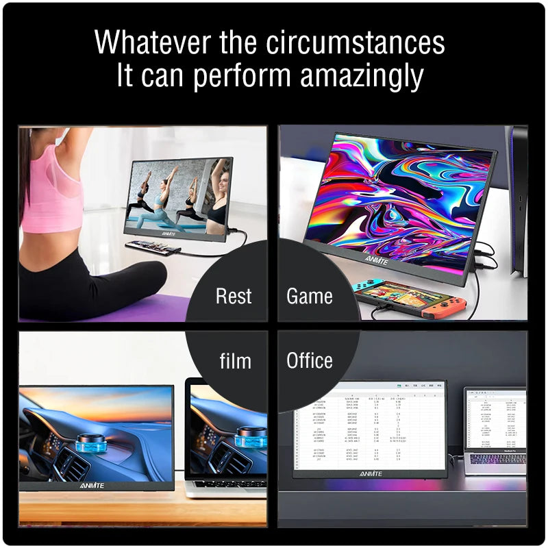 14-Inch Portable Touch Monitor - 1080P Gaming and Laptop Display optoeletronics