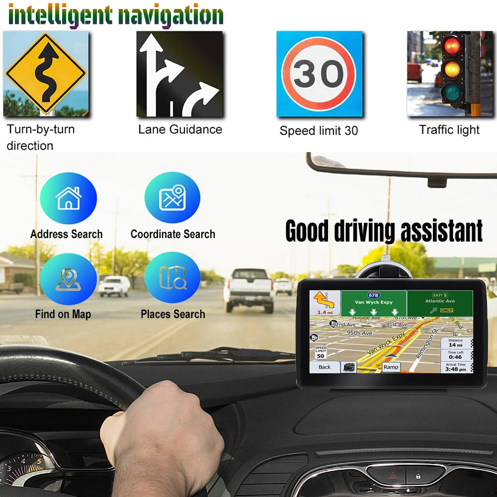 7-inch GPS Navigator for Car and Truck - Europe Maps optoeletronics