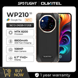 Oukitel WP210 Rugged 5G Smartphone - 108MP 6.7-inch optoeletronics