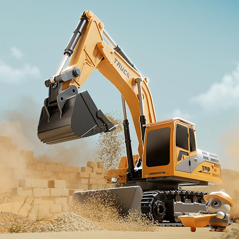 Alloy RC Excavator - Lights and Sound Engineering Vehicle optoeletronics