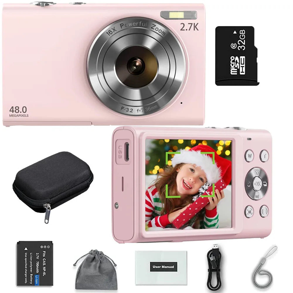 4K 48MP Autofocus Vlogging Camera with 2.8-Inch Display optoeletronics