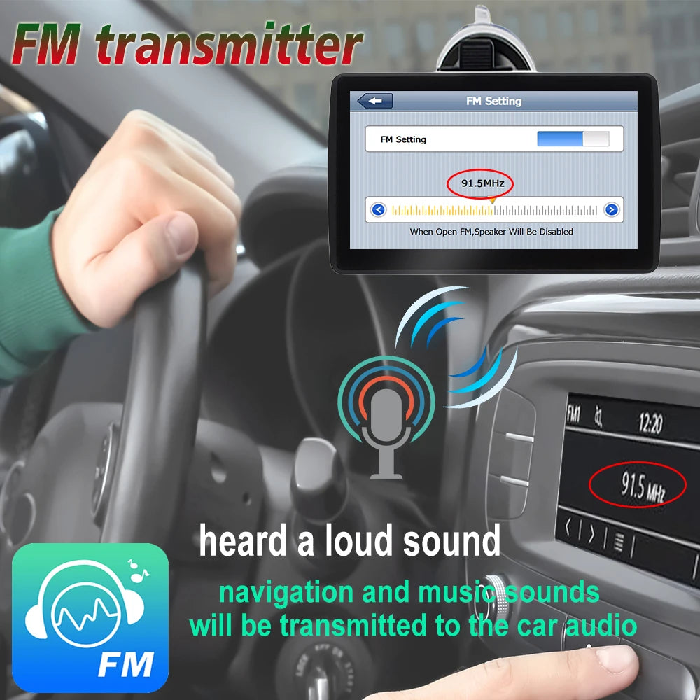 7-inch GPS Navigator for Car and Truck - Europe Maps optoeletronics