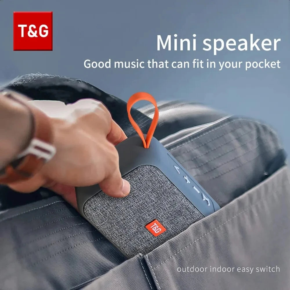 Portable Mini Bluetooth Speaker with FM Radio - Waterproof AUX Sound Box optoeletronics