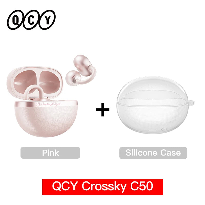 QCY Crossky C50 Open-Ear Earbuds - Bluetooth 6.0 4-Mic optoeletronics
