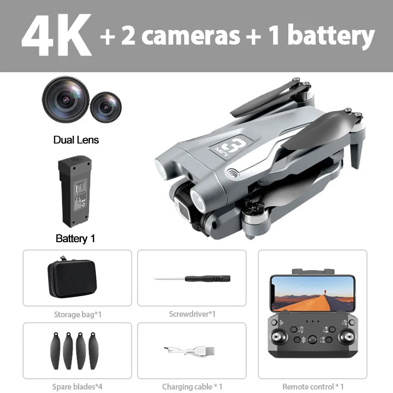 Lenovo Z908 Pro Max 4K GPS Drone with 3-Sided Obstacle Avoidance optoeletronics