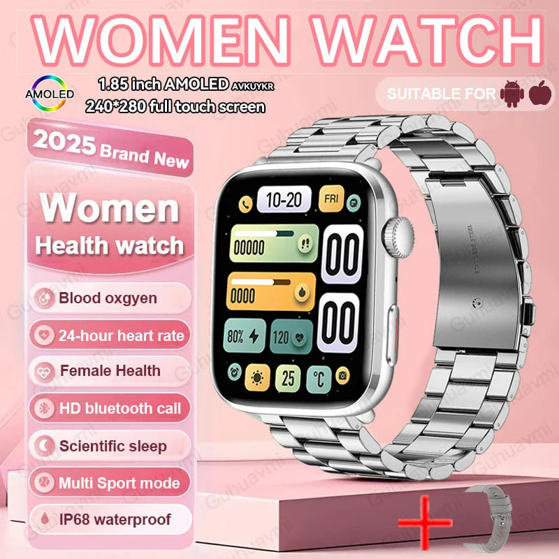 AI Health Smartwatch - HRV, PPG, NFC and IP68 Sports Tracking optoeletronics