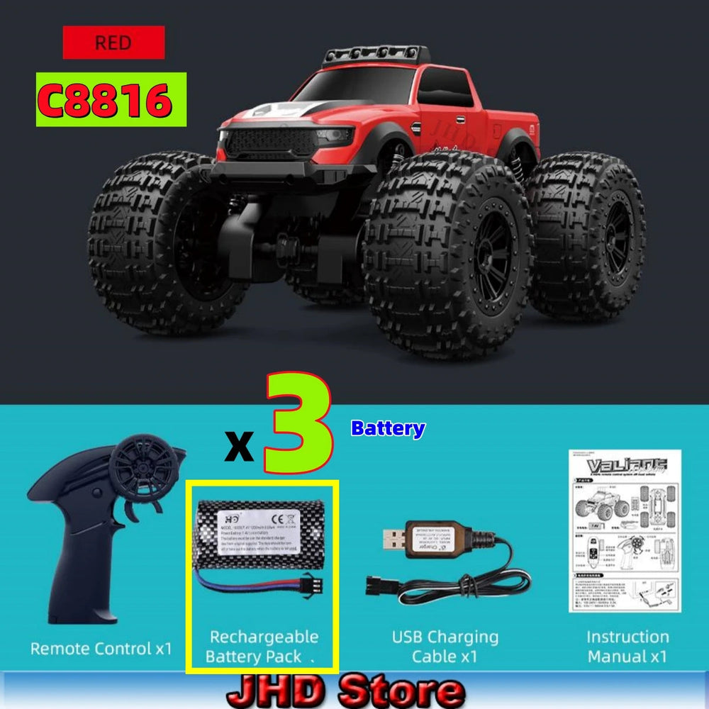 JJRC C8816 Amphibious RC Truck - 4WD Off-Road Climber optoeletronics