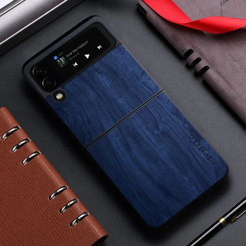 Bamboo Pattern Leather Case for Samsung Galaxy Z Flip - Protective Cover optoeletronics