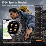 Outdoor GPS Smart Watch - 1.73 Inch AMOLED, 1000mAh, 5ATM Waterproof optoeletronics