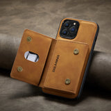 Detachable Magnetic Wallet Case for iPhone - 2-in-1 Leather Cover optoeletronics