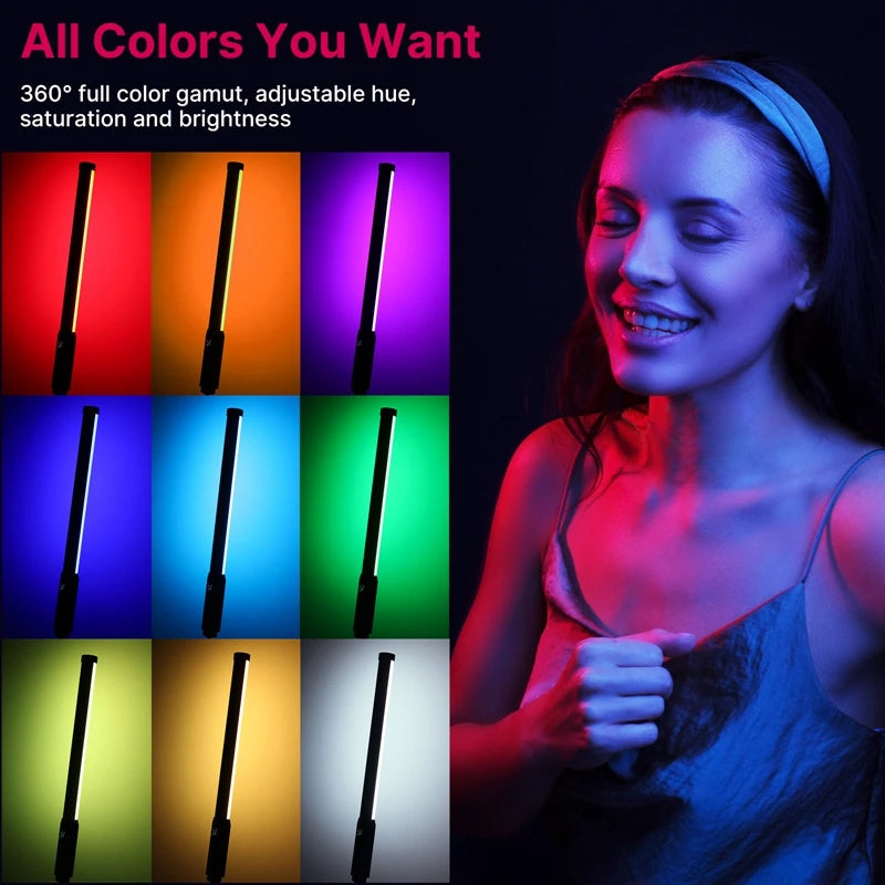Ulanzi VL119 RGB Tube Light Wand with CRI 95+ Color Control optoeletronics