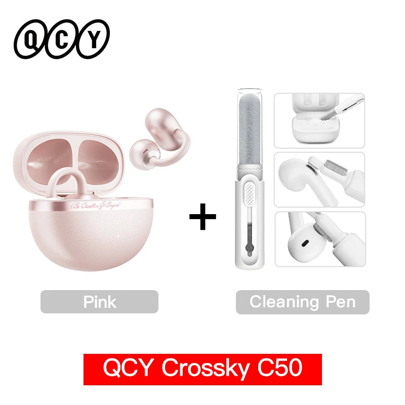 QCY Crossky C50 Open-Ear Earbuds - Bluetooth 6.0 4-Mic optoeletronics