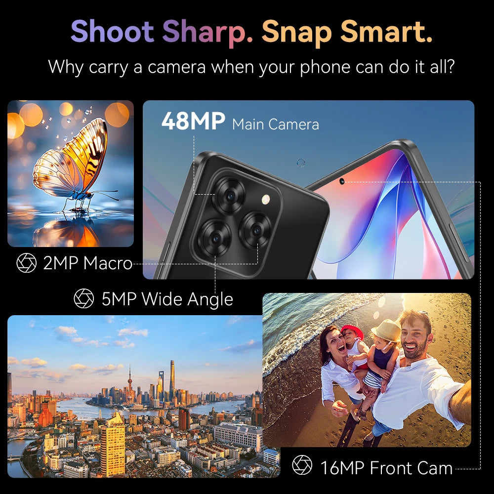 Cubot Note 60 Smartphone - 120Hz 7.2-Inch Display 7000mAh optoeletronics