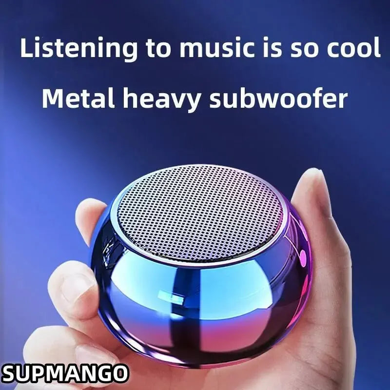 Metal Mini Bluetooth Speaker - Heavy Bass Portable Stereo Audio optoeletronics