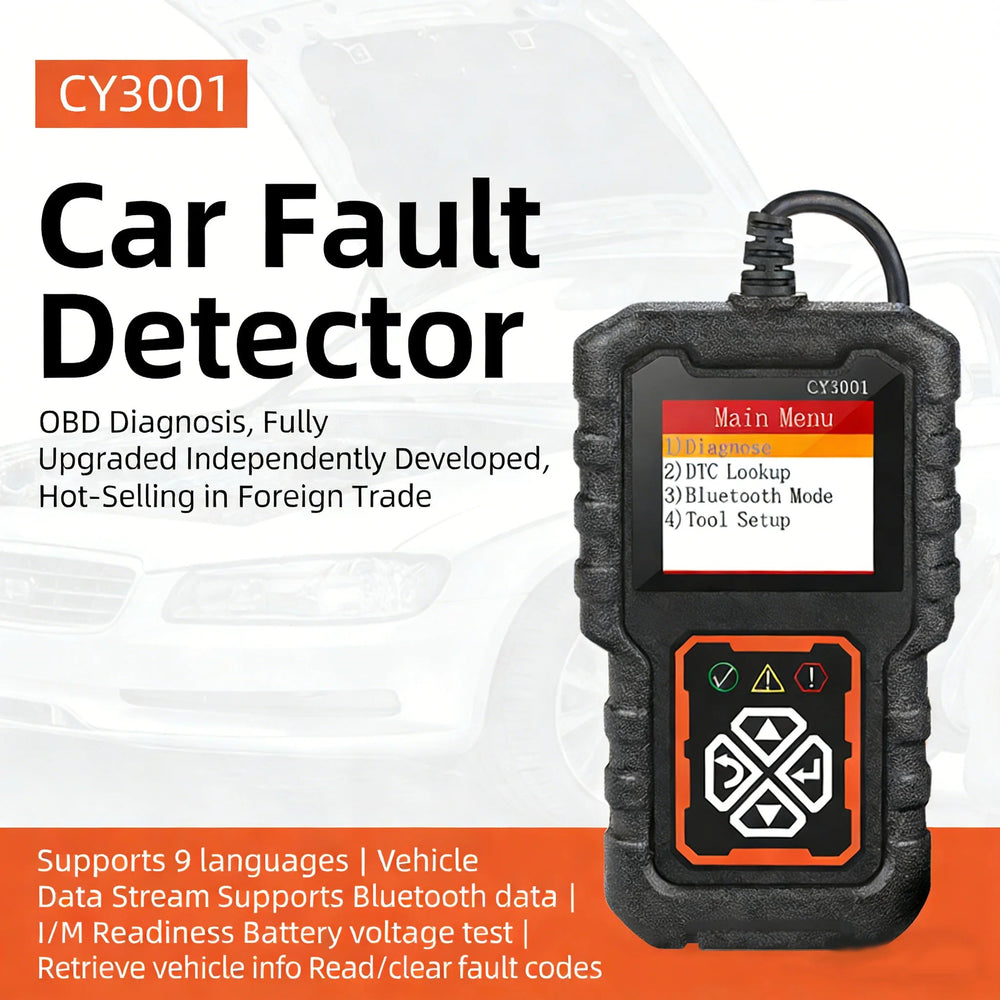 CY3001 OBD2 Scanner and Car Voltage Diagnostic Tool optoeletronics