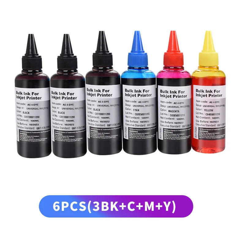 Aomya 4-Color Universal Refill Ink Set - 100ML Bottles optoeletronics