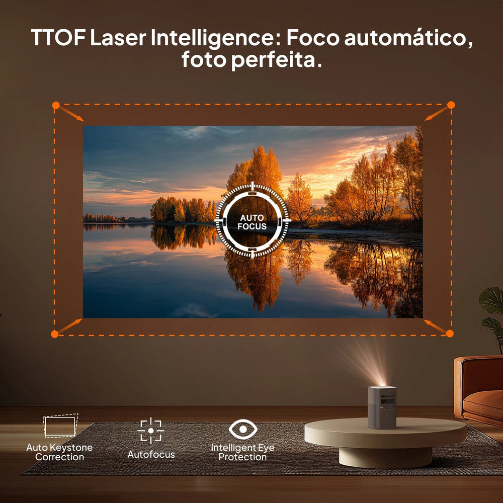 Vevshao V30 DLP Projector - 400 ANSI Android Smart optoeletronics