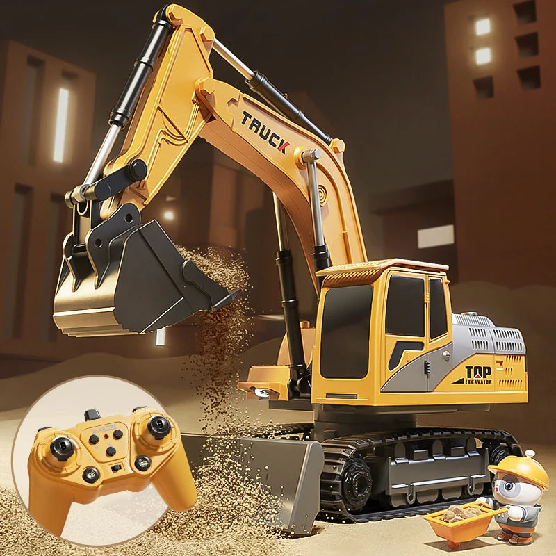 Alloy RC Excavator - Lights and Sound Engineering Vehicle optoeletronics