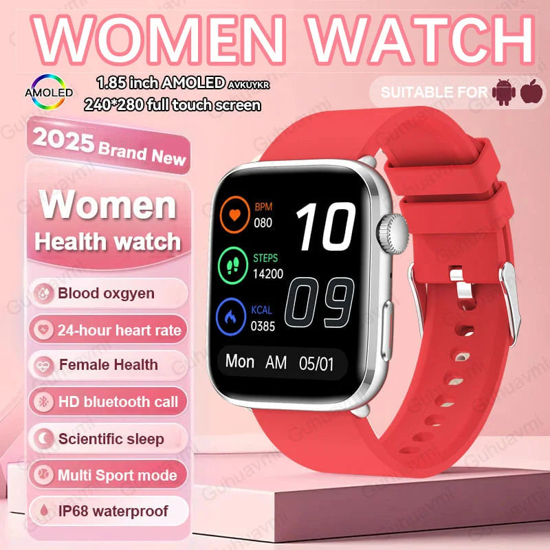 AI Health Smartwatch - HRV, PPG, NFC and IP68 Sports Tracking optoeletronics
