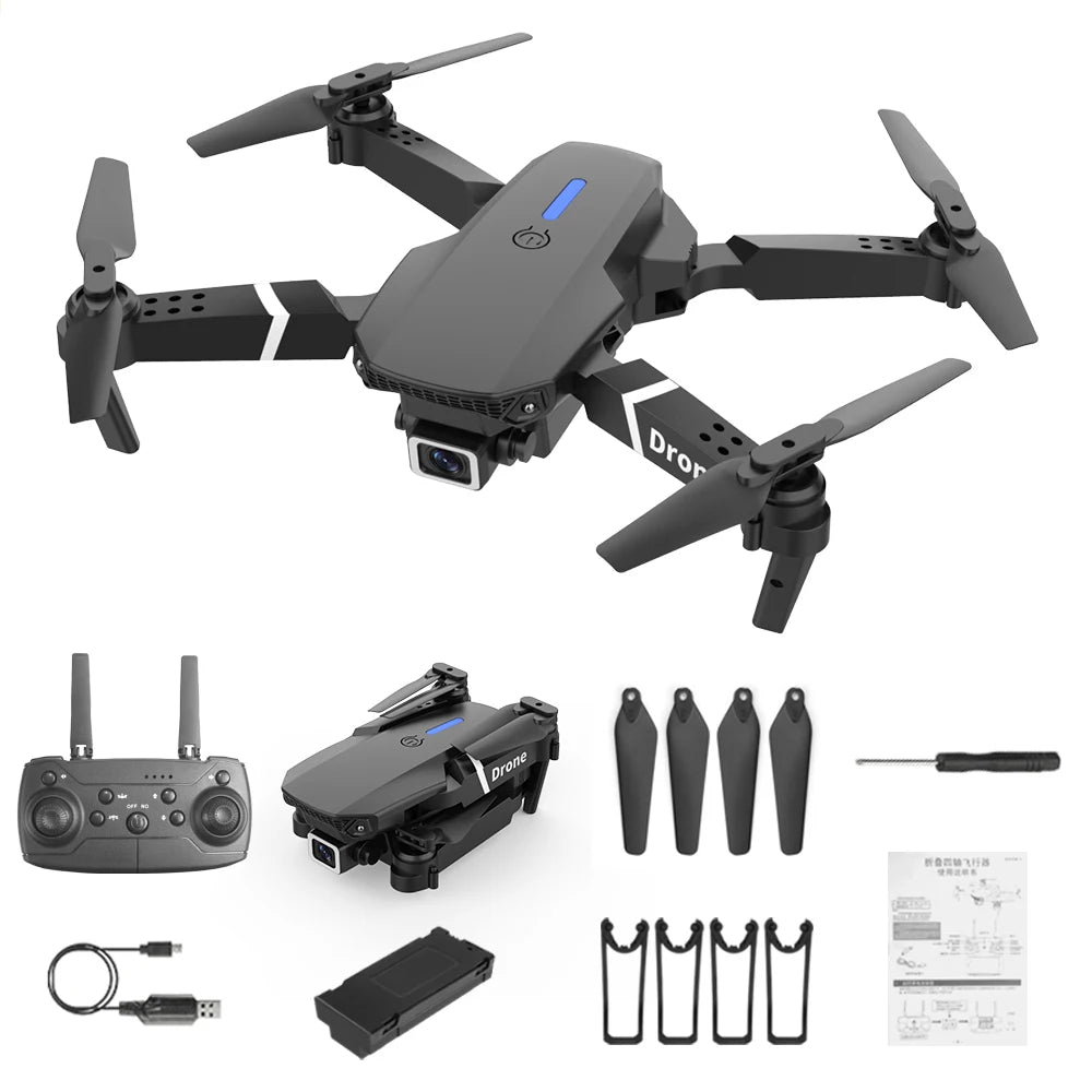 E88 Pro Foldable Drone - 4K Wide-Angle Camera optoeletronics