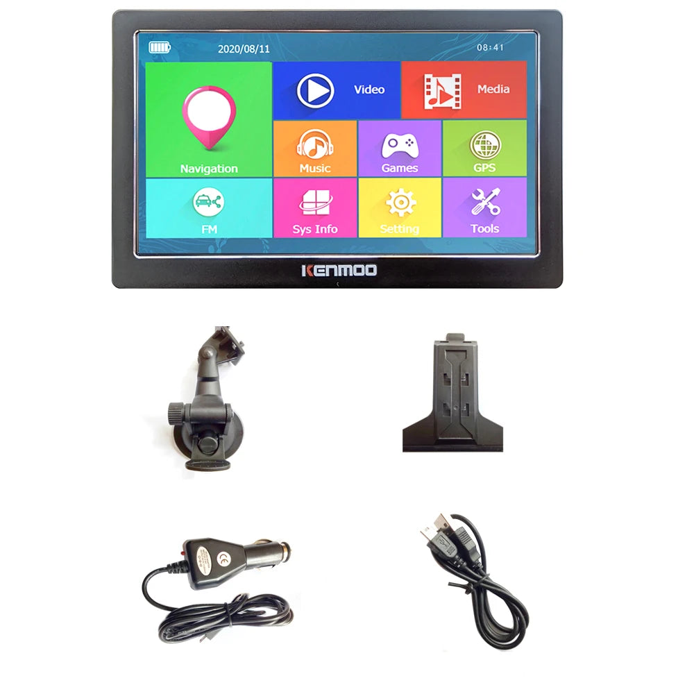 7-inch HD GPS Navigator - 512MB RAM 2026 Maps optoeletronics