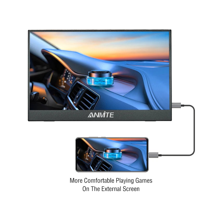 14-Inch Portable Touch Monitor - 1080P Gaming and Laptop Display optoeletronics