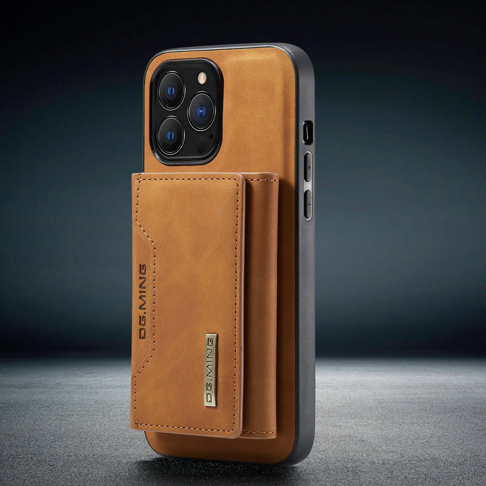 Detachable Magnetic Wallet Case for iPhone - 2-in-1 Leather Cover optoeletronics