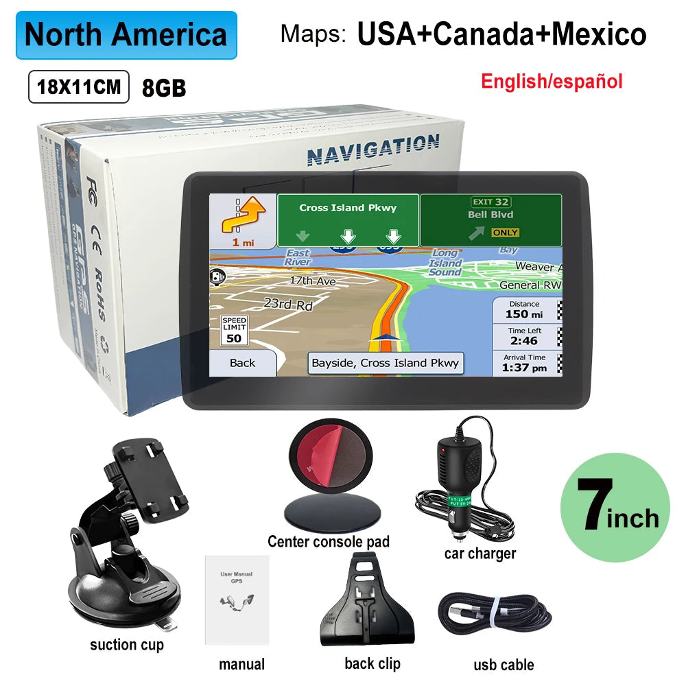 7-inch GPS Navigator for Car and Truck - Europe Maps optoeletronics