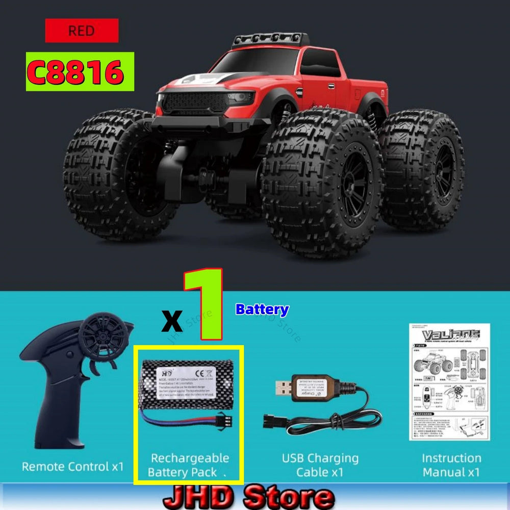 JJRC C8816 Amphibious RC Truck - 4WD Off-Road Climber optoeletronics