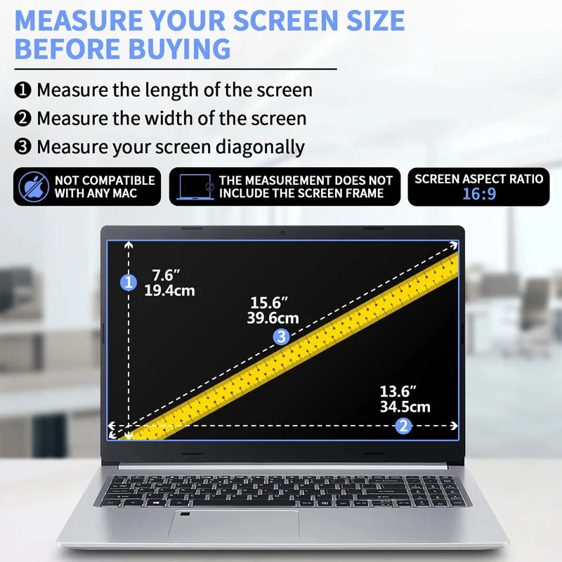 15.6-Inch 16:9 Laptop Screen Protector Film optoeletronics