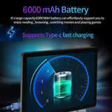 BDF 10.1 Inch 4G Android Tablet - Octa Core, 8GB RAM, 256GB Storage optoeletronics