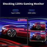 HGFRTEE 18.5-Inch Portable Monitor - 120Hz IPS Extended Display optoeletronics