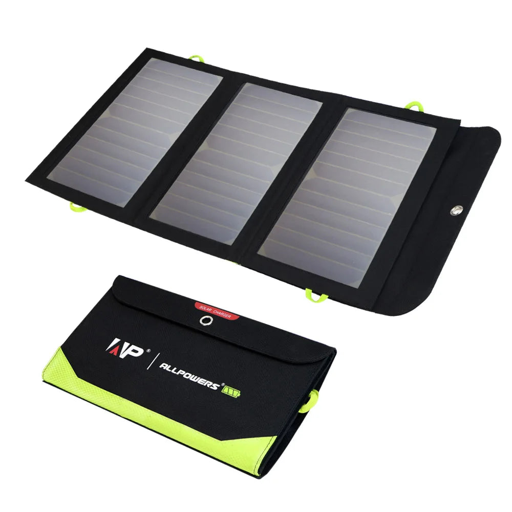 ALLPOWERS 21W Portable Solar Charger with 10000mAh Battery optoeletronics