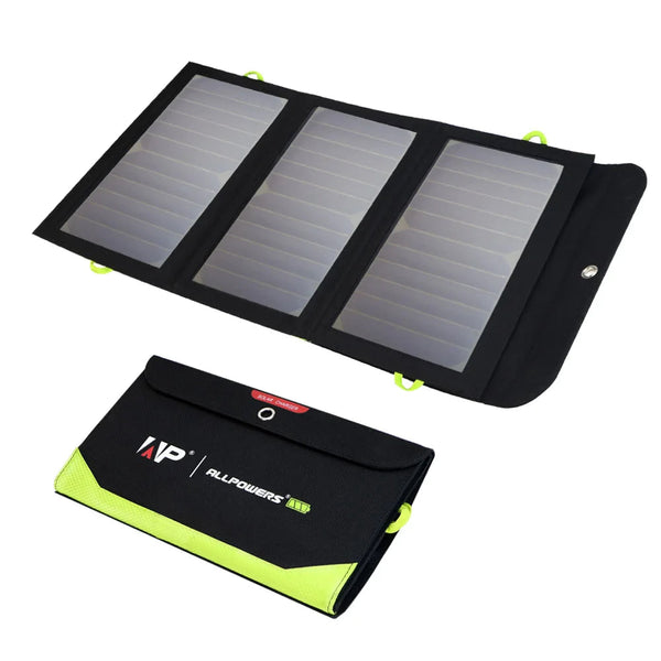 ALLPOWERS 21W Portable Solar Charger with 10000mAh Battery
