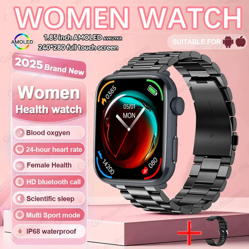 AI Health Smartwatch - HRV, PPG, NFC and IP68 Sports Tracking optoeletronics