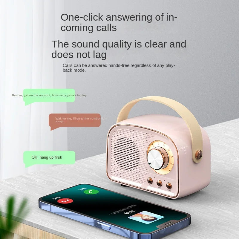 OZKVVM DW21 Bluetooth Speaker - Retro Portable Audio optoeletronics
